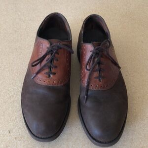 Dexter Nubuck Saddle Oxford Shoes - Brown